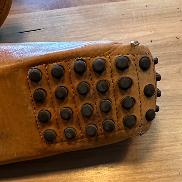 Nordstrom Men's Tan Leather Slip-On Loafers - Picture 6 of 9